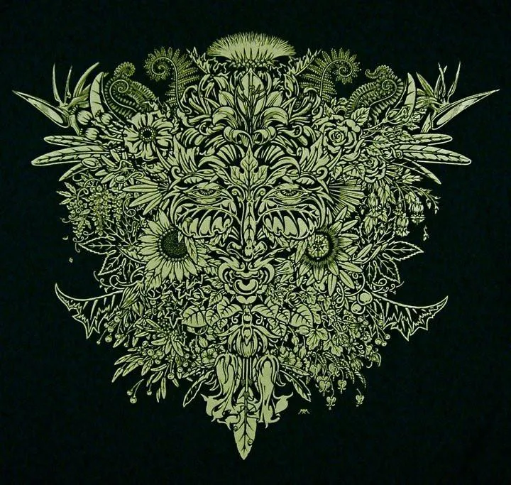 The Celtic Greenman-Pagan/Wiccan Men's Long Sleeve Shirt