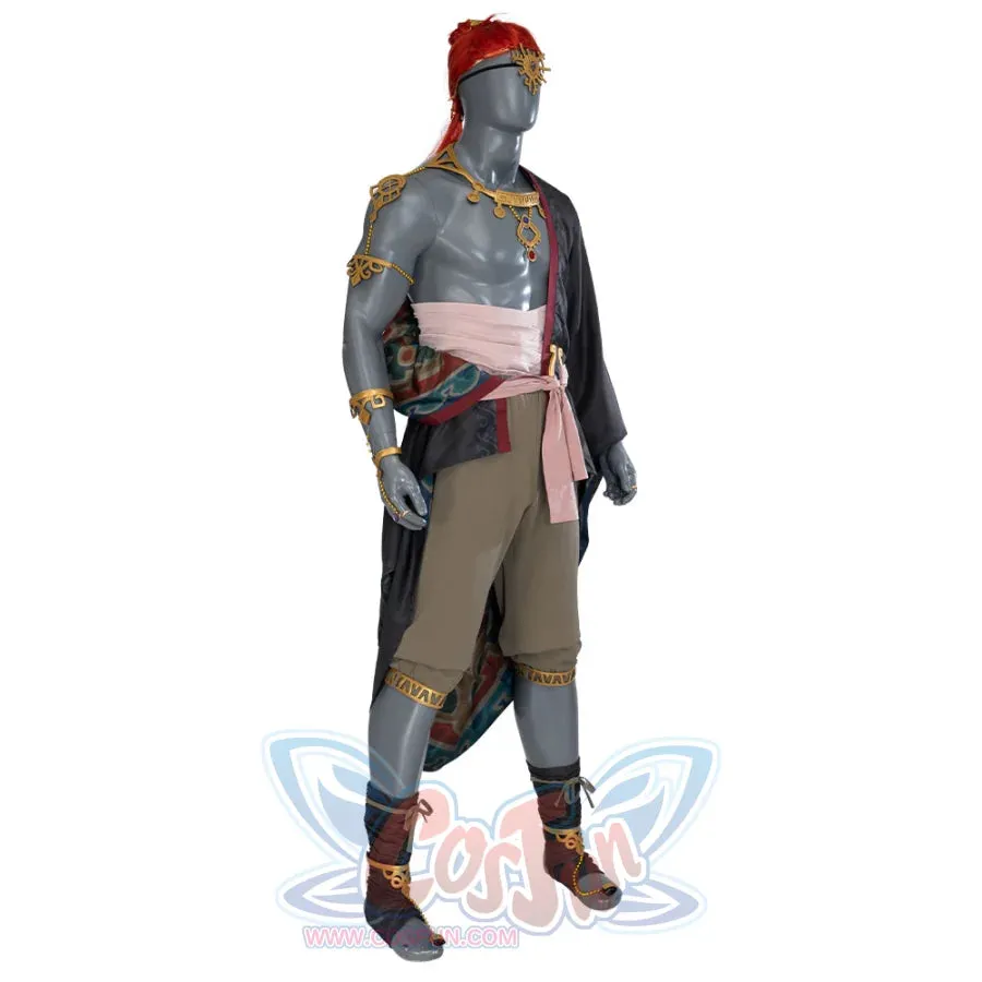 The Legend of Zelda: Tears of the Kingdom Ganondorf Cosplay Costume/Wig C08190