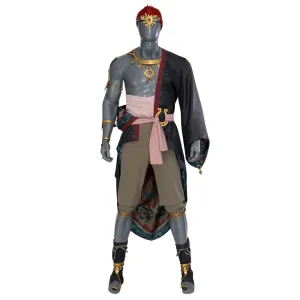 The Legend of Zelda: Tears of the Kingdom Ganondorf Cosplay Costume/Wig C08190