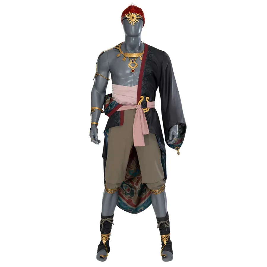 The Legend of Zelda: Tears of the Kingdom Ganondorf Cosplay Costume/Wig C08190