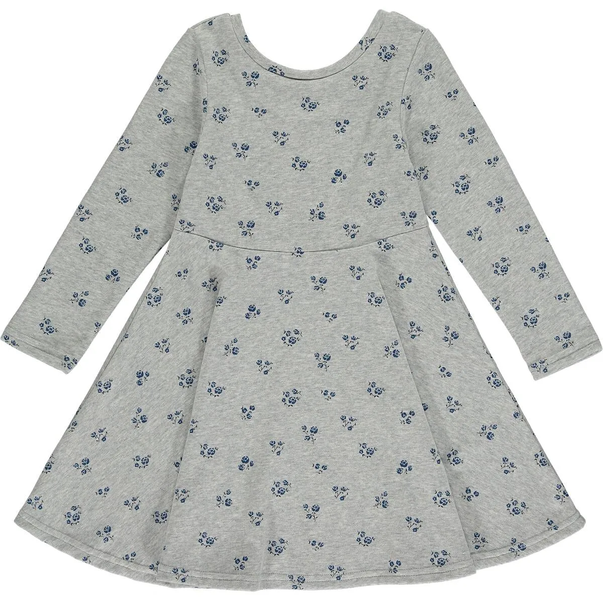 Vignette Heathered Grey Floral Print Paige Dress