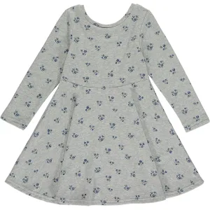 Vignette Heathered Grey Floral Print Paige Dress