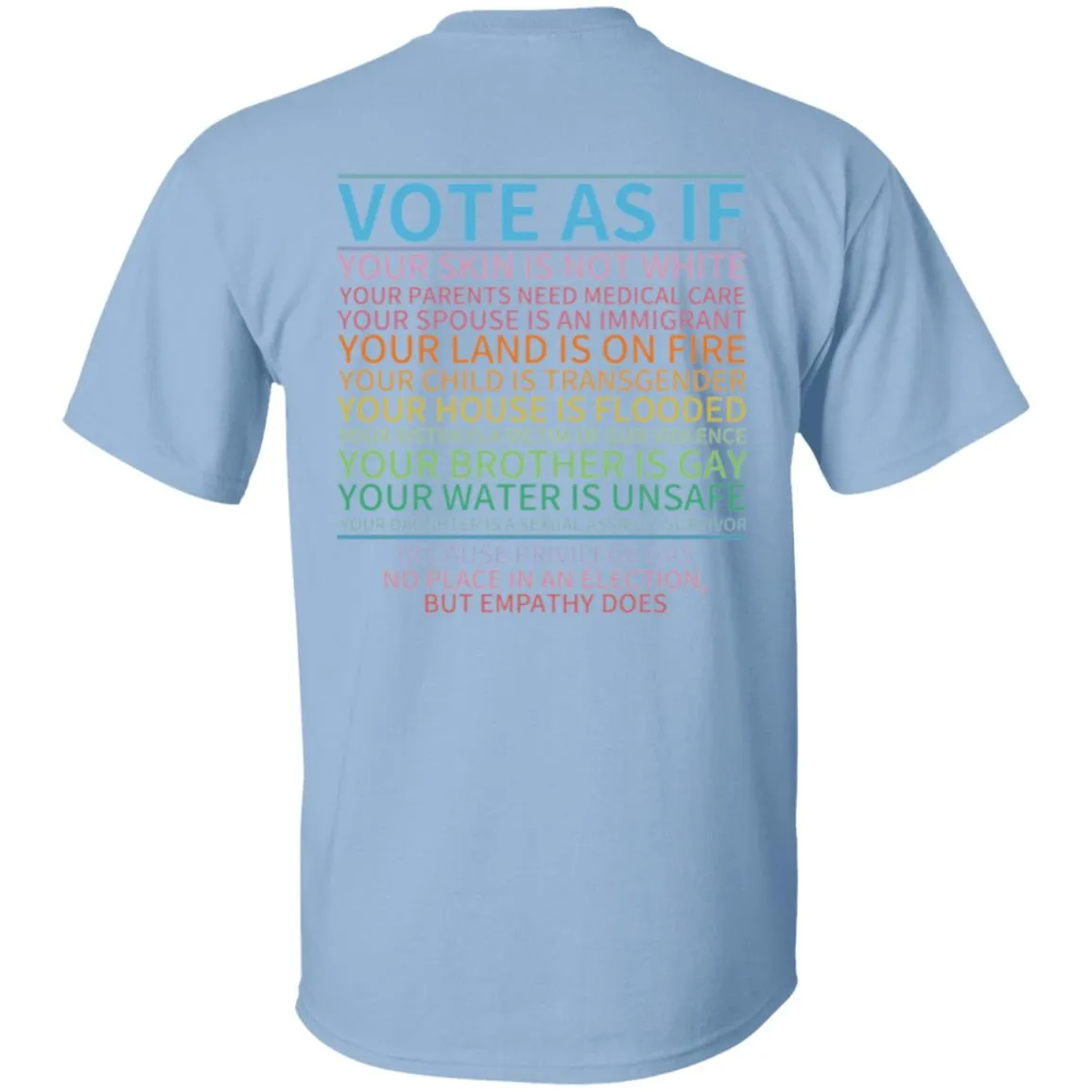 Vote 2 sided Design 5.3 oz. T-Shirt