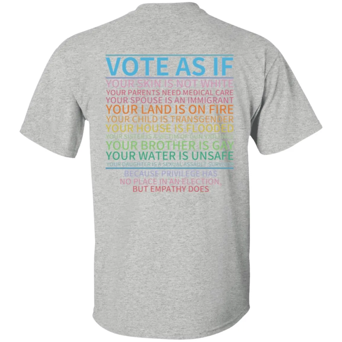 Vote 2 sided Design 5.3 oz. T-Shirt
