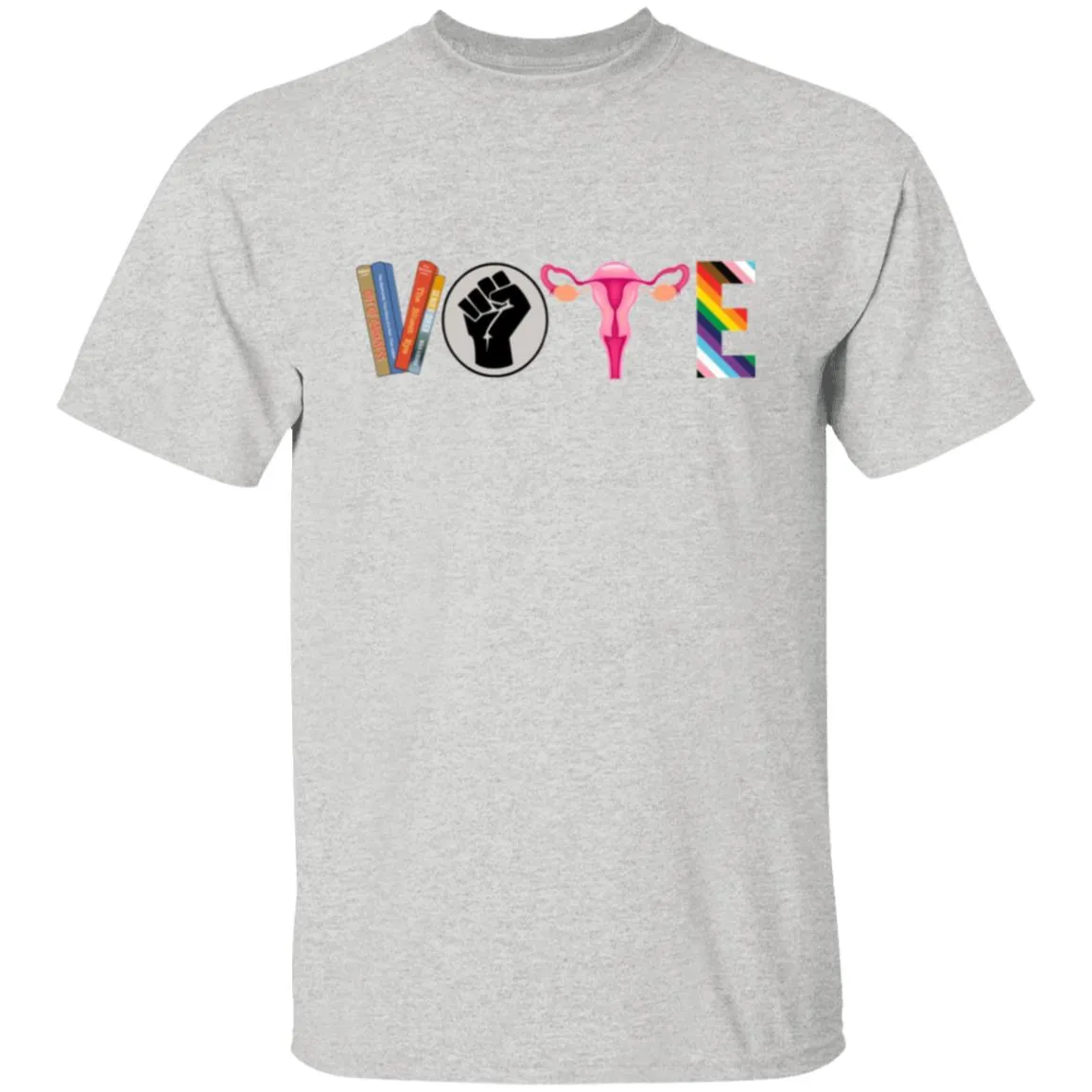 Vote 2 sided Design 5.3 oz. T-Shirt