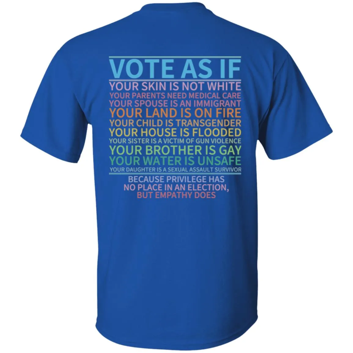 Vote 2 sided Design 5.3 oz. T-Shirt