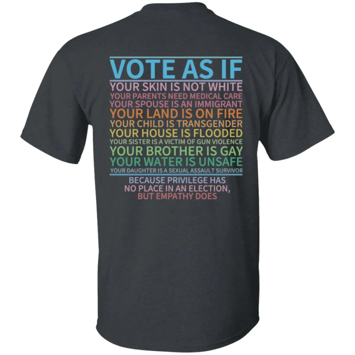 Vote 2 sided Design 5.3 oz. T-Shirt