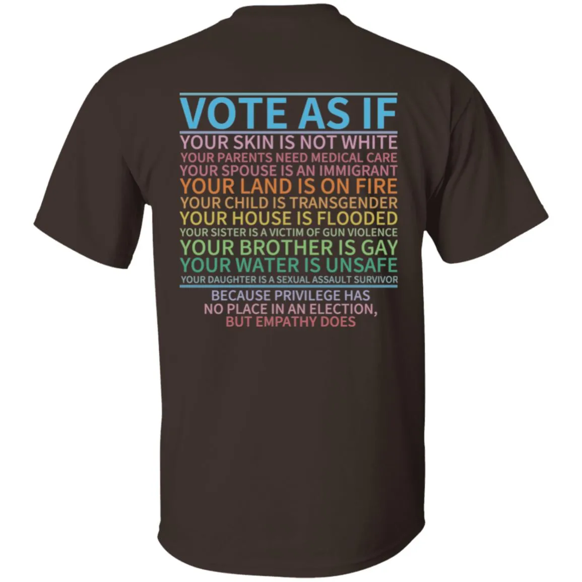 Vote 2 sided Design 5.3 oz. T-Shirt