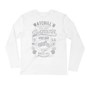 Watchill’n ‘Bike Barn’ Premium Long Sleeve Fitted Crew (Grey)