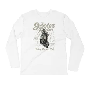 Watchill’n ‘Scooter Rider’ Premium Long Sleeve Fitted Crew (Grey/Black)