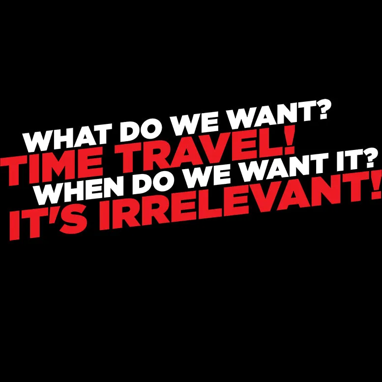 Weird Science Time Travel Official Kid's T-shirt (Black)