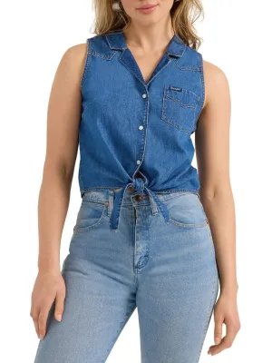 Wrangler Shirt Womens Front Tie