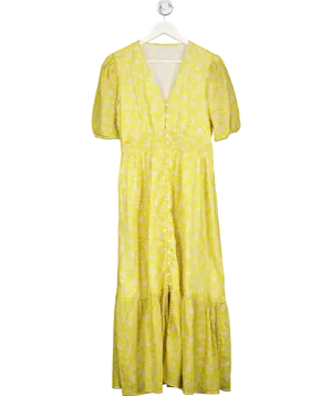 Yellow Floral Dress UK M