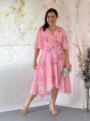 Ysabel Pink Floral Dress